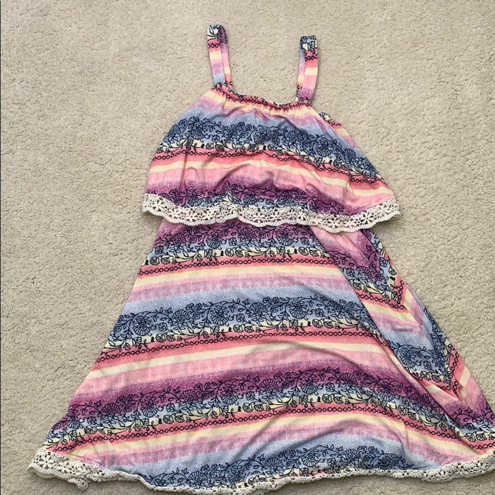 Pink flowery dress